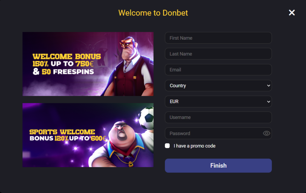 Donbet Sign Up