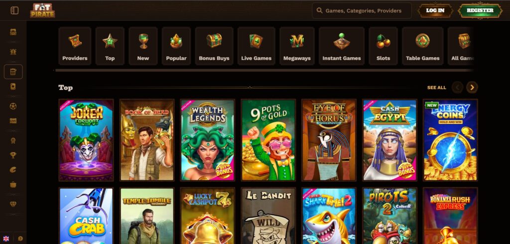 FatPirate Casino Games Page