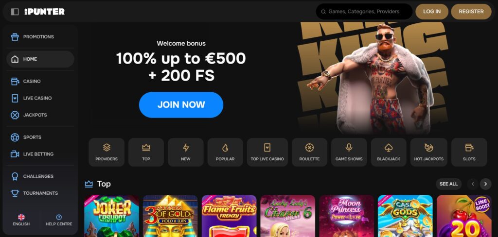 MrPunter Casino Home Page