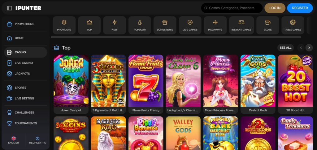 MrPunter Casino Slots Page