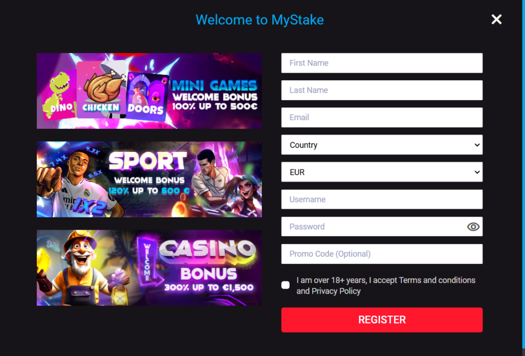 MyStake Sign Up