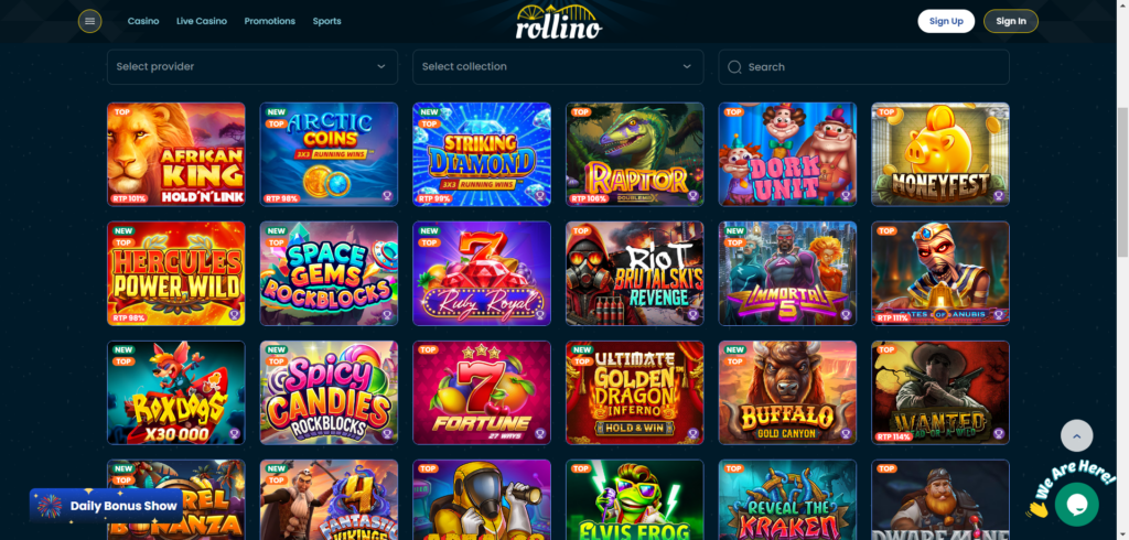 Rollino Games Page