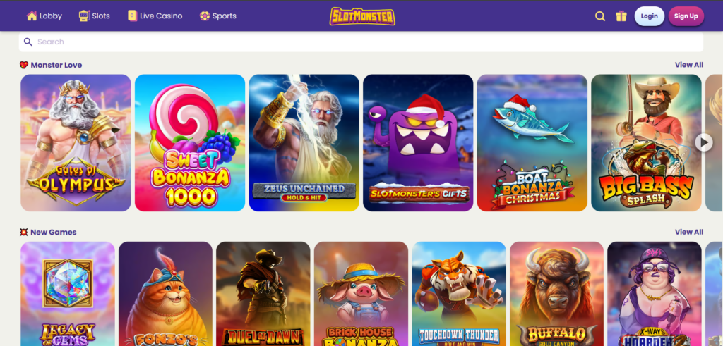 Slotmonster Games Page