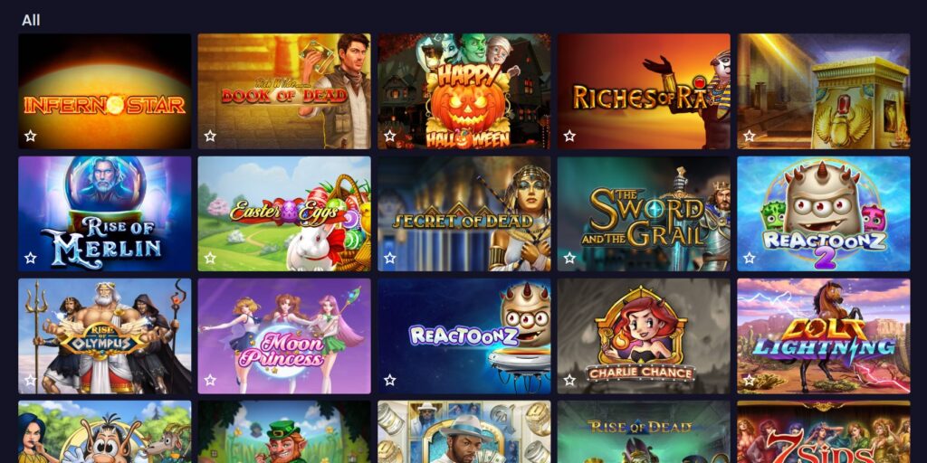 GoldenLion Casino Games Page