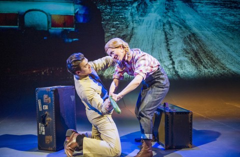 Dean John-Wilson (Joey Lubowitz) & Florence Andrews (Candy Johnson) in Miss Atomic Bomb, Photo Tristram Kenton