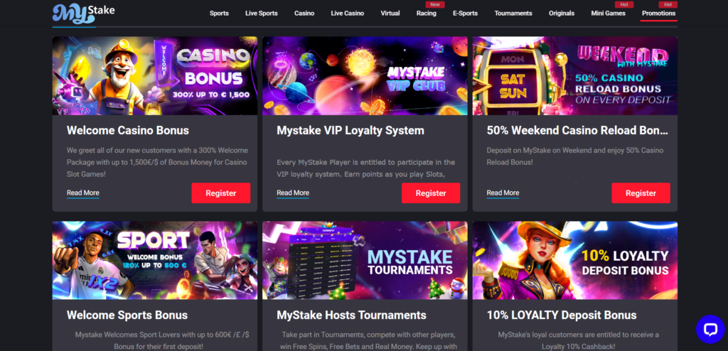 MyStake Promotions Page